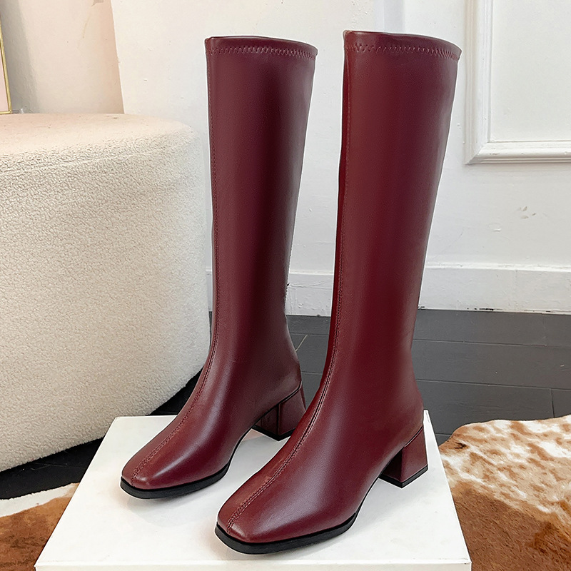 Women'S Fashion Knee High Boots - Damen Langstiefel – Heißer Verkauf der