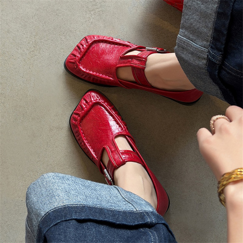 Women'S Fashion Shoes - NEUE Frühling/Herbst Echtleder Damenschuhe Mode Retro