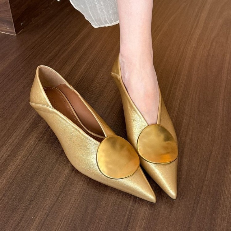 Women'S Fashion Shoes - 2025 frühling Sommer Spitz Schuhe Slip