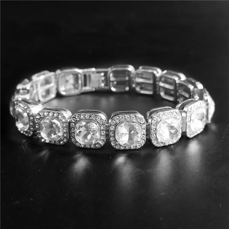 Women Fashion Over The Years - Silber Farbe Hip Hop Tennis Kette