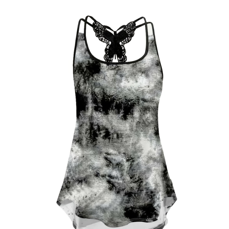 Women'S Fashion Vest Tops - Plus Größe 1XL-5XL Drucken Tank Tops