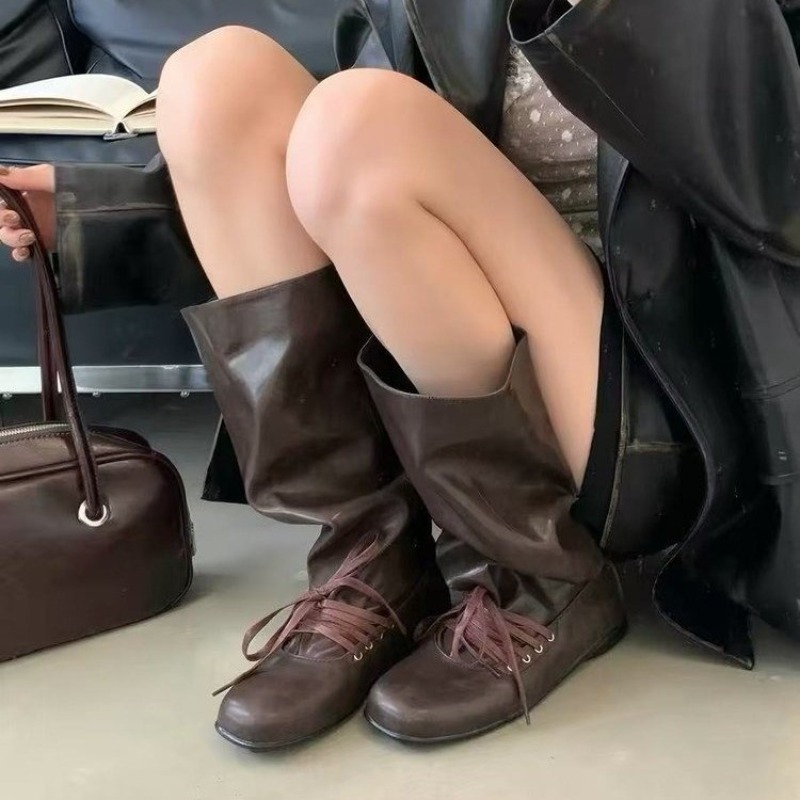 Women'S Fashion Knee High Boots - Gerippte Hochschaft-Stiefel für Damen 2026 Neue