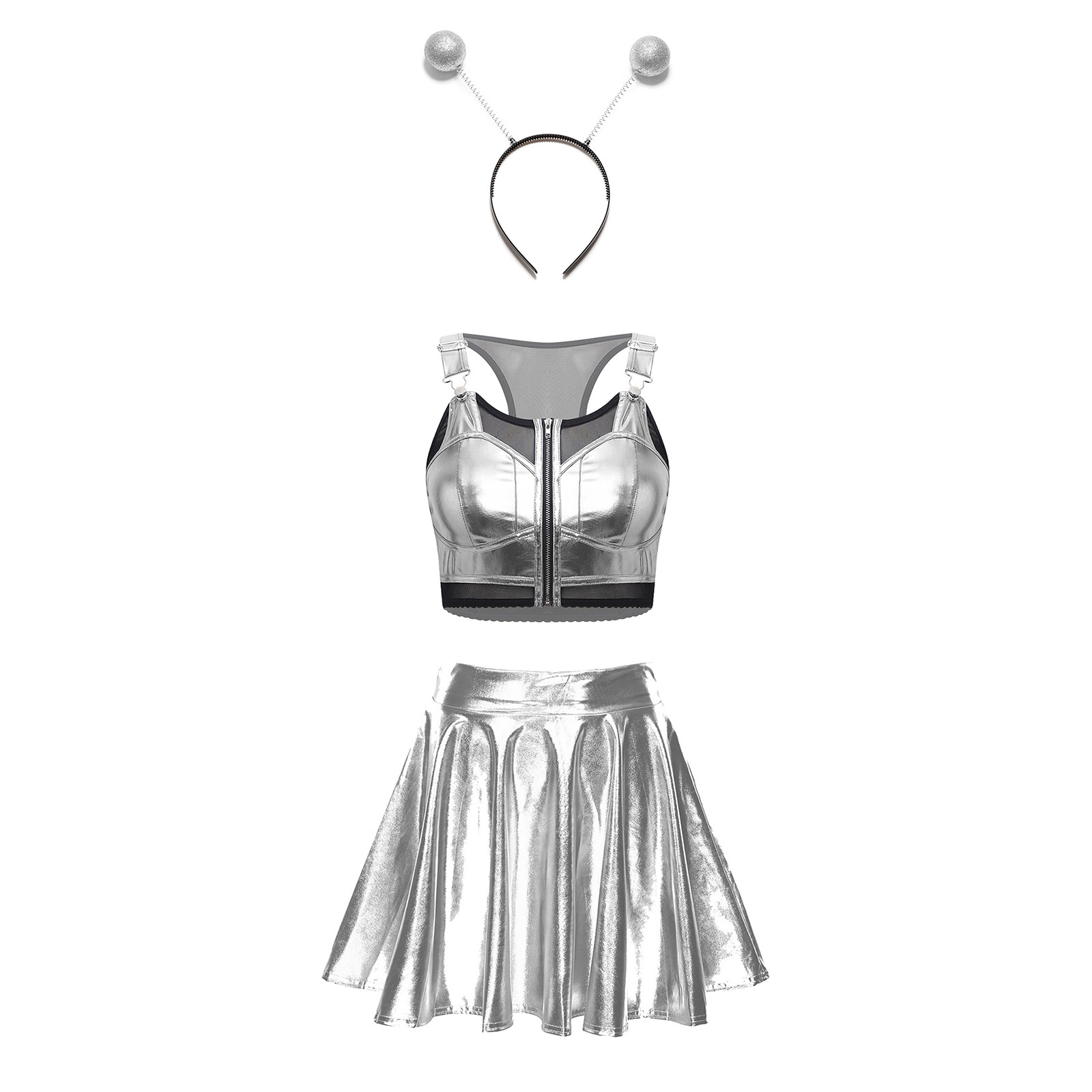 Damen Metallic Glänzendes Alie – Women'S Fashion Vest Tops Bewertung und Preis