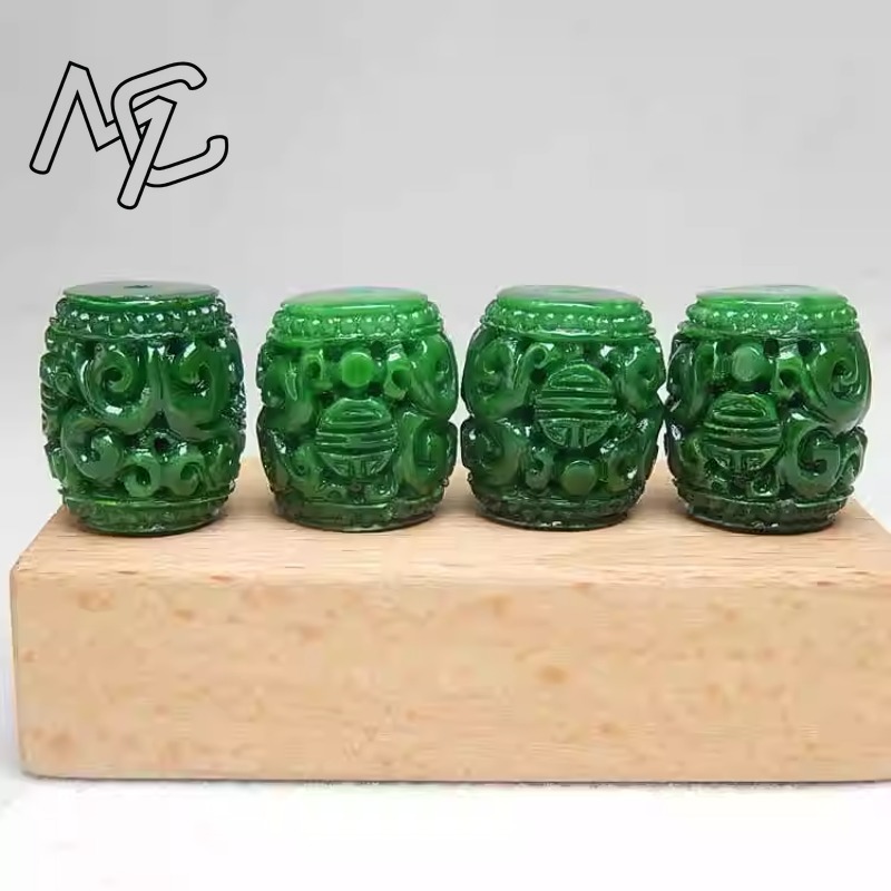 5 Stück natürliche grüne Jade- – Women'S Fashion Jewellery Bewertung und Preis