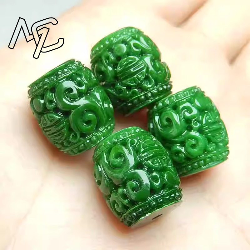 5 Stück natürliche grüne Jade- – Women'S Fashion Jewellery Bewertung und Preis