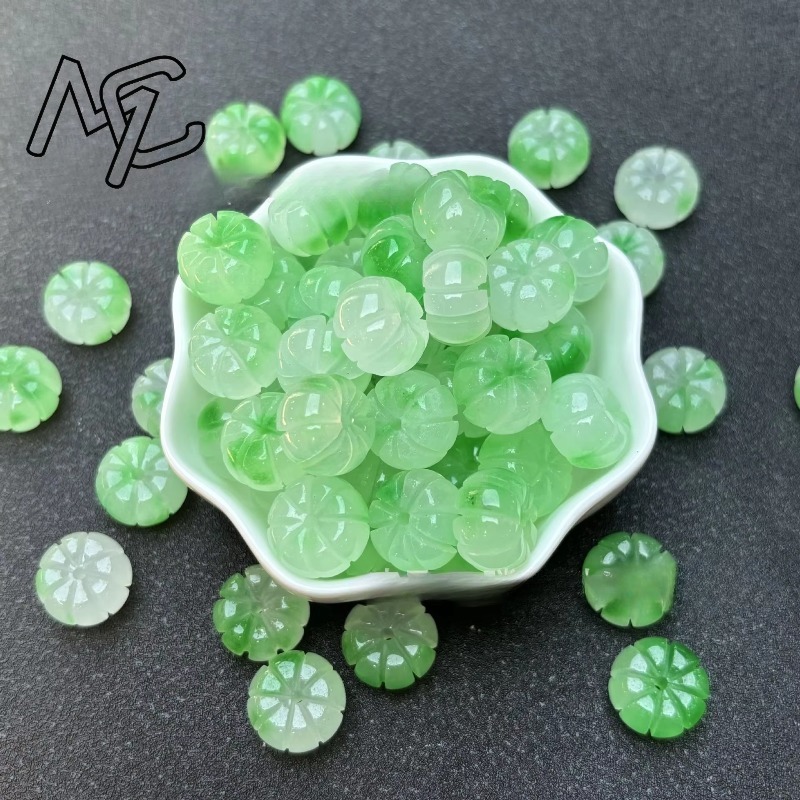 10 Stück A Green Jade Kürbispe – Women'S Fashion Jewellery Bewertung und Preis