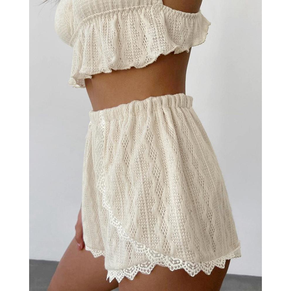 Cmi-Set mit Spitzenbesatz, Rüs – Lace Trim Cami Bewertung und Preis