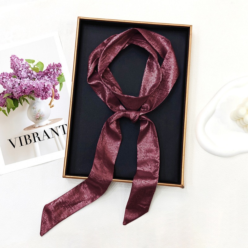 Glänzender, schmaler Schal für – Women Fashion Necktie Bewertung und Preis
