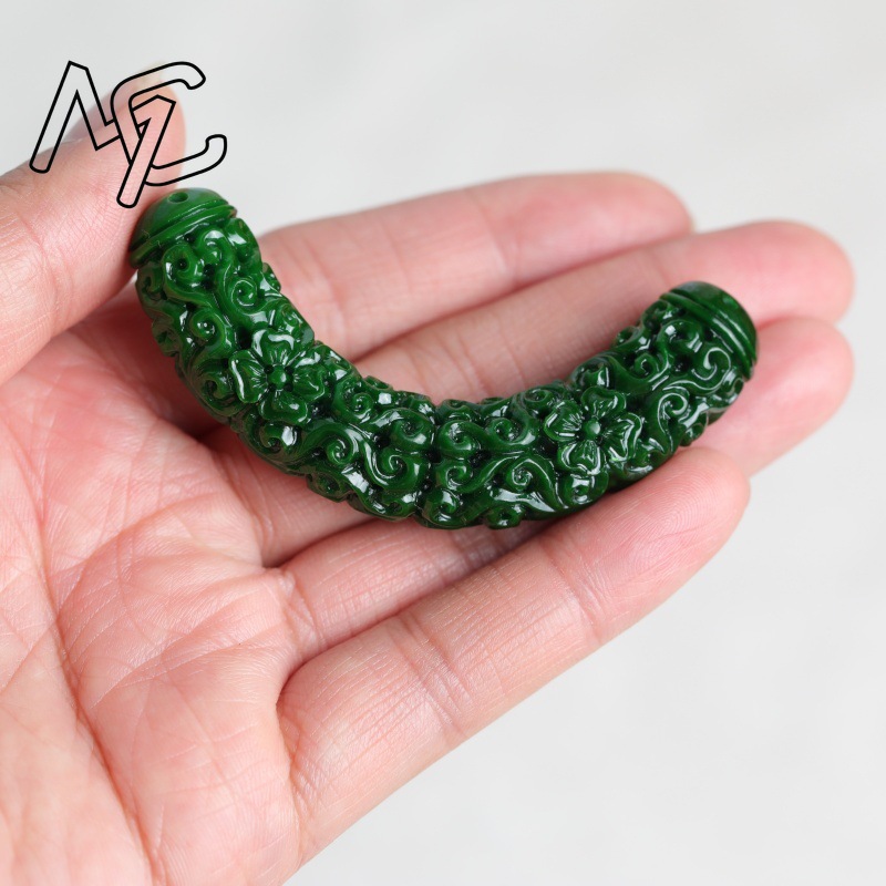 1 Stück Natürlicher grüner Jad – Women'S Fashion Jewellery Bewertung und Preis