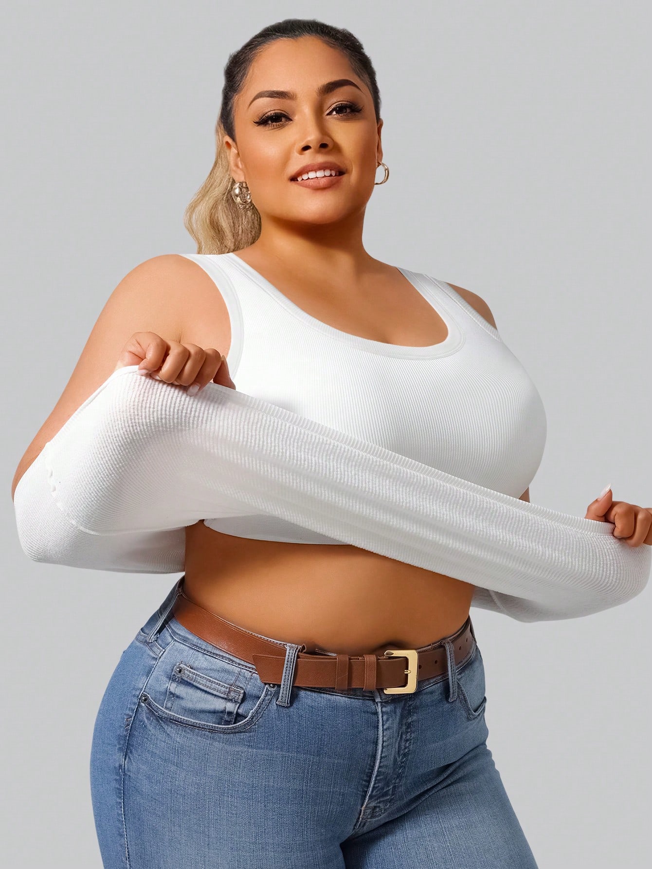 Damen Tanktop in Übergröße, ei – Lace Trim Cami Bewertung und Preis