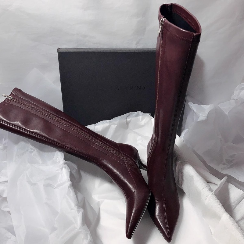 Herbst Neue Stiletto-Mode-Stie – Women'S Fashion Knee High Boots Bewertung und Preis