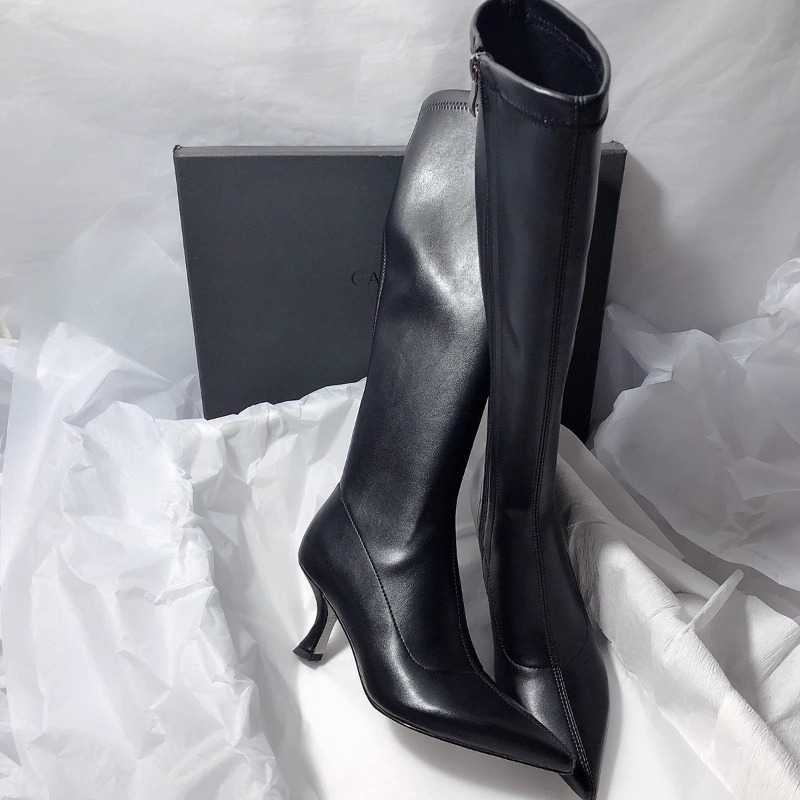 Herbst Neue Stiletto-Mode-Stie – Women'S Fashion Knee High Boots Bewertung und Preis