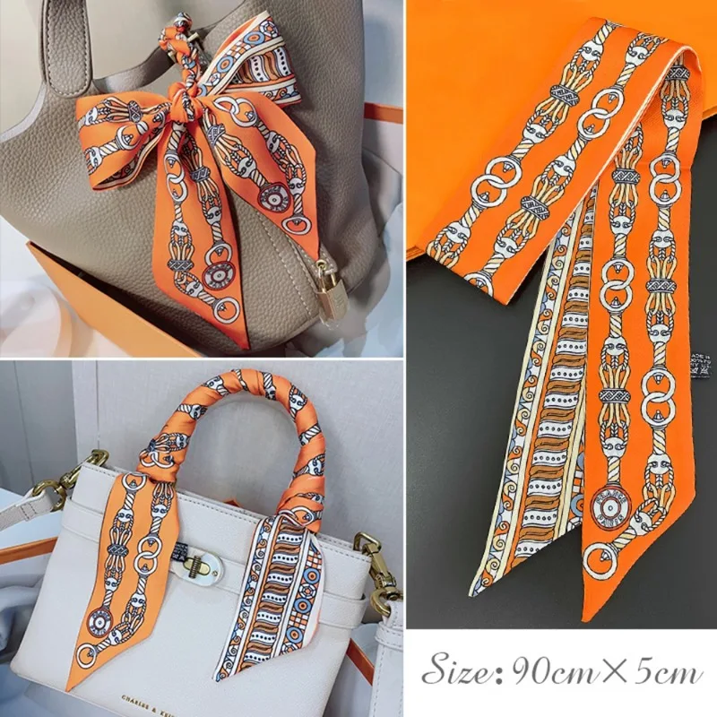 Mode Dünne Seidenschal für Fra – Women Fashion Necktie Bewertung und Preis