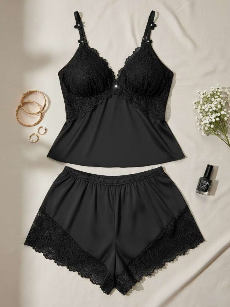 Damen Übergröße Spitzen-Linger – Lace Trim Cami Bewertung und Preis