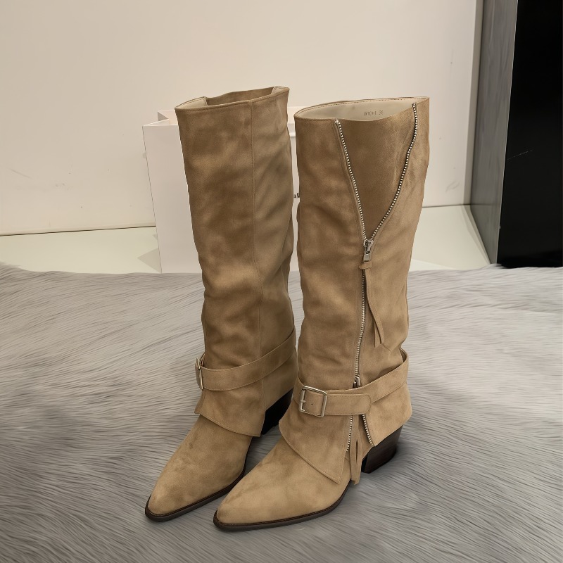 Damenstiefel aus Vintage-Wildl – Women'S Fashion Knee High Boots Bewertung und Preis