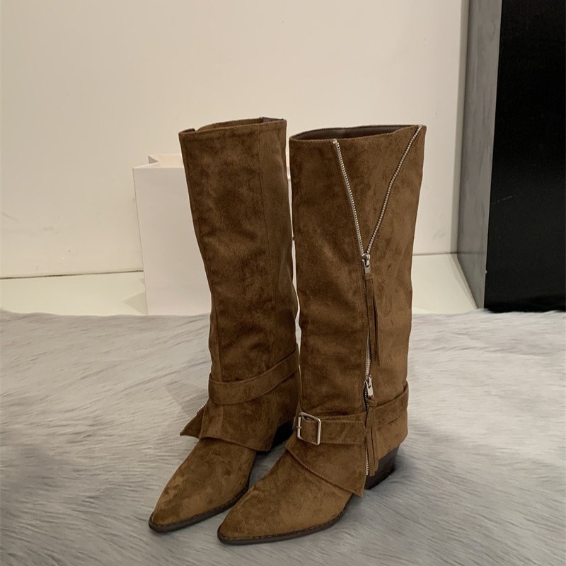 Damenstiefel aus Vintage-Wildl – Women'S Fashion Knee High Boots Bewertung und Preis