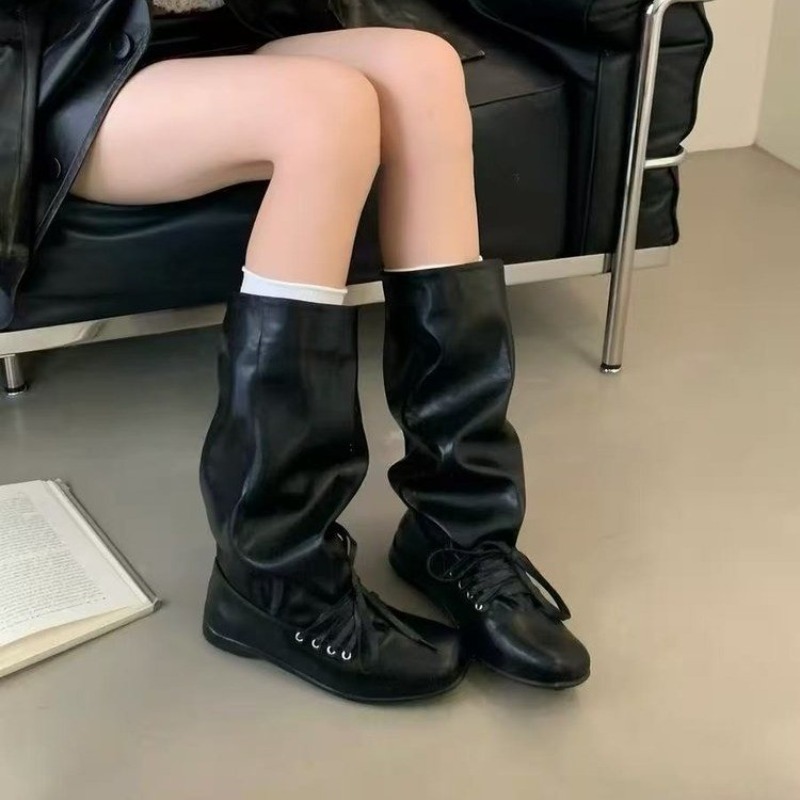 Gerippte Hochschaft-Stiefel fü – Women'S Fashion Knee High Boots Bewertung und Preis